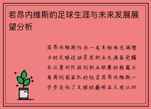 若昂内维斯的足球生涯与未来发展展望分析